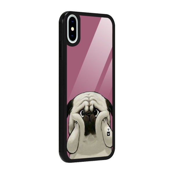 Chubby Doggo Glass Back Case for iPhone X