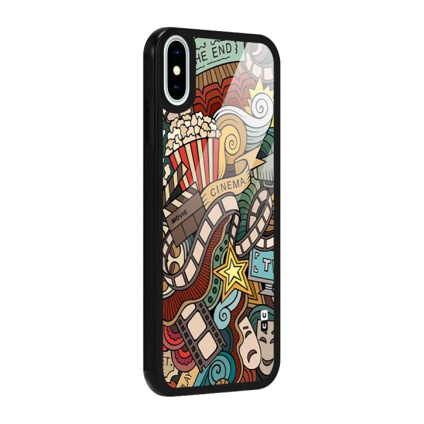 Cinematic Design Glass Back Case for iPhone X
