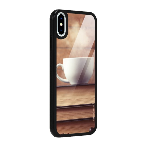Coffee And Bookworm Glass Back Case for iPhone X