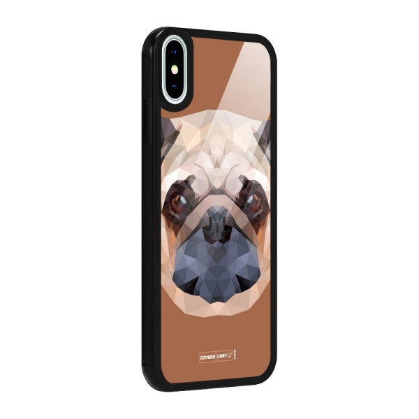 Cute Pug Glass Back Case for iPhone X