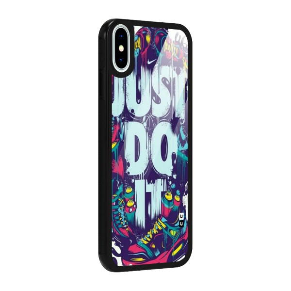 Do It Abstract Glass Back Case for iPhone X