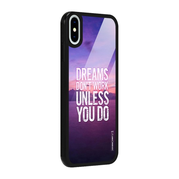 Dreams Work Glass Back Case for iPhone X