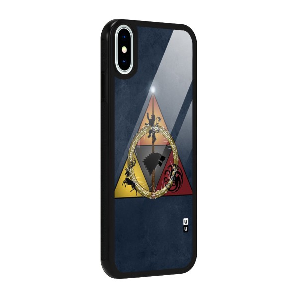 Fight For Crown Glass Back Case for iPhone X