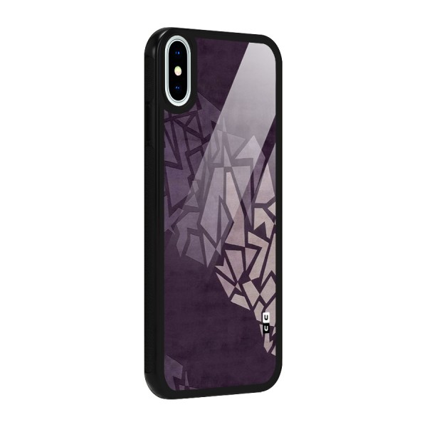 Fine Abstract Glass Back Case for iPhone X