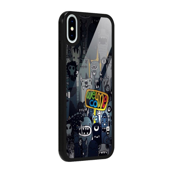Ghost Welcome Glass Back Case for iPhone X