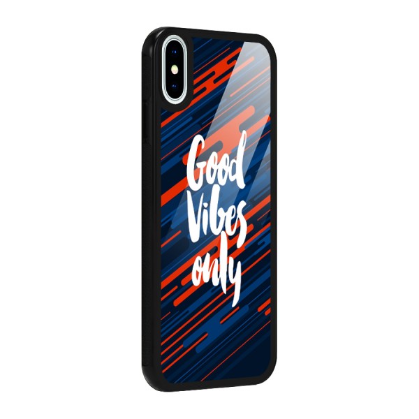 Good Vibes Only Glass Back Case for iPhone X