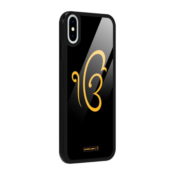 Ik Onkar Glass Back Case for iPhone X