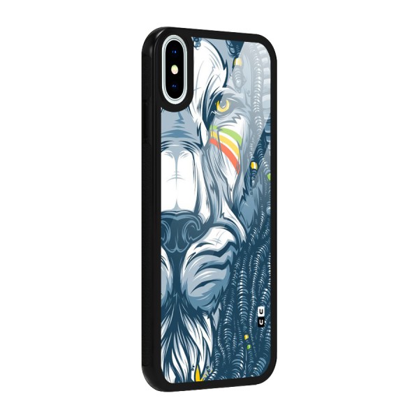 Lionic Face Glass Back Case for iPhone X
