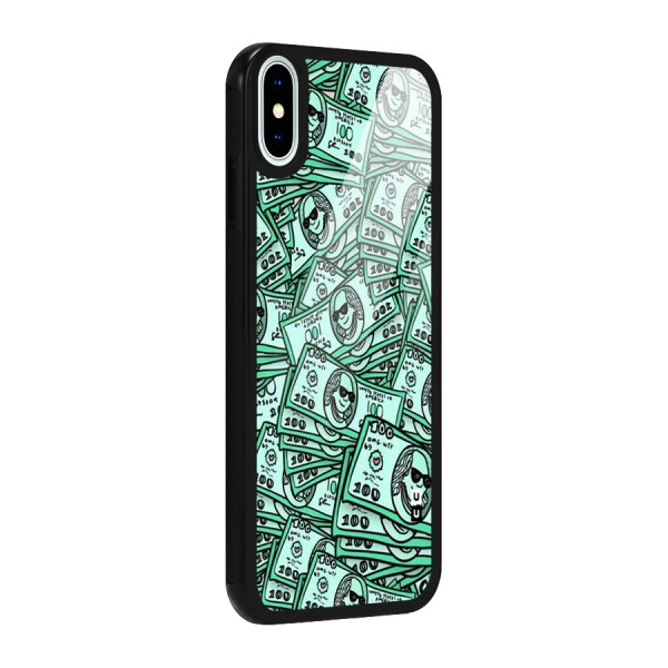 Money Swag Glass Back Case for iPhone X