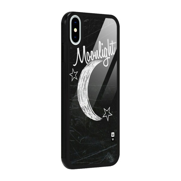 Moon Light Glass Back Case for iPhone X