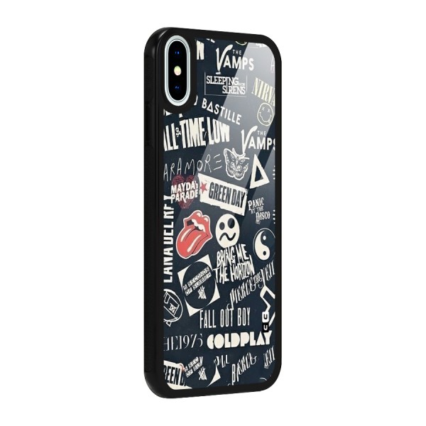 Music My Paradise Glass Back Case for iPhone X