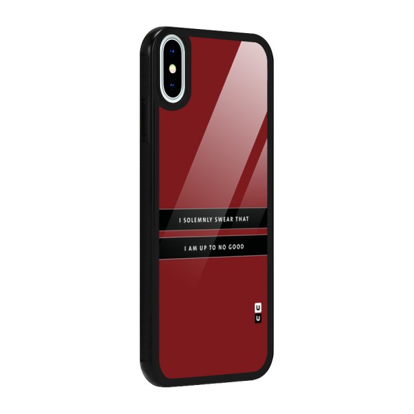 No Good Swear Glass Back Case for iPhone X
