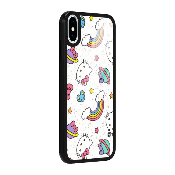 Rainbow Kit Tee Glass Back Case for iPhone X