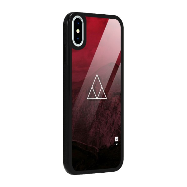 Red Hills Glass Back Case for iPhone X