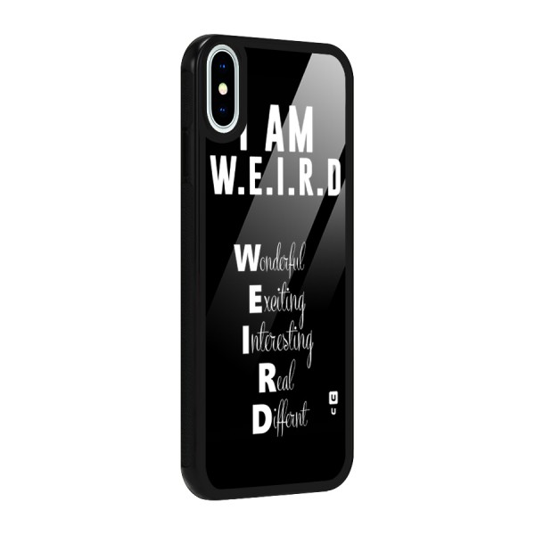 Weird Me Glass Back Case for iPhone X