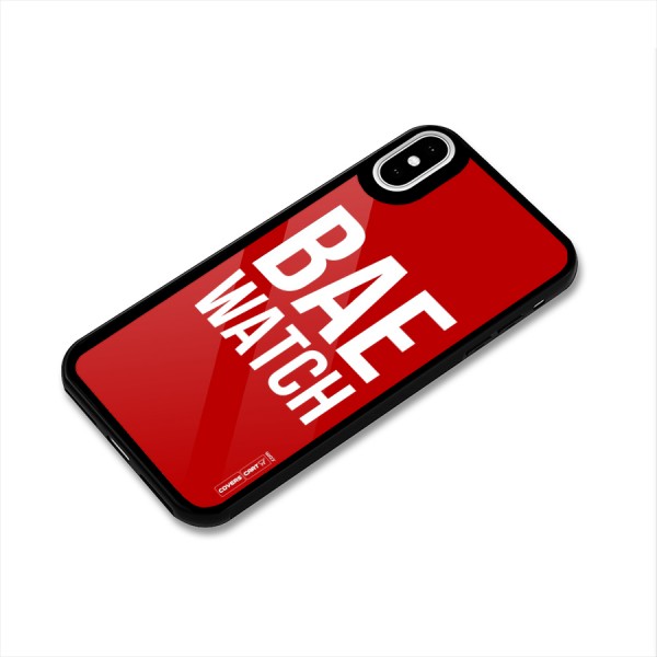 Bae Watch Glass Back Case for iPhone X