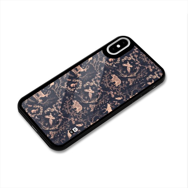 Beautiful Animal Design Glass Back Case for iPhone X