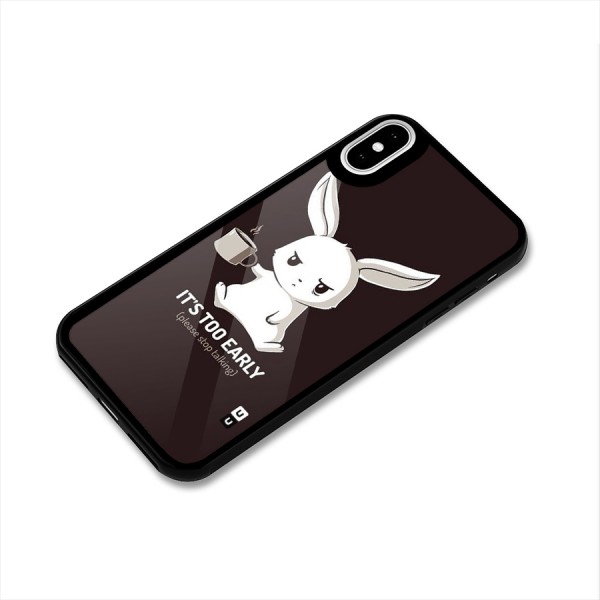 Bunny Early Glass Back Case for iPhone X