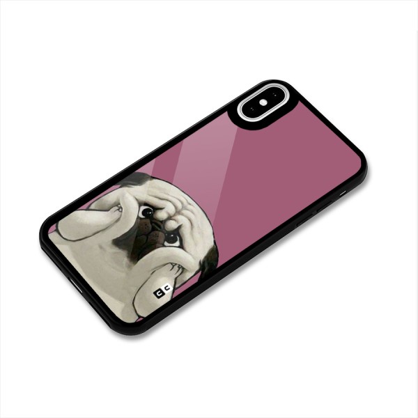 Chubby Doggo Glass Back Case for iPhone X