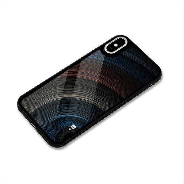 Dark Shade Swirls Glass Back Case for iPhone X