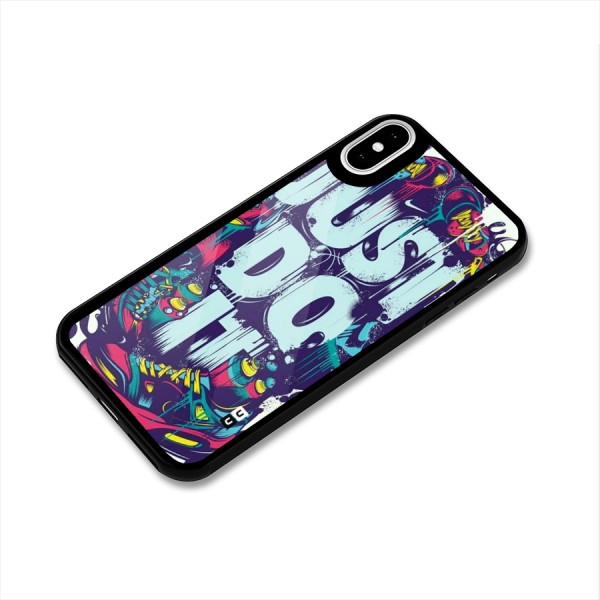 Do It Abstract Glass Back Case for iPhone X