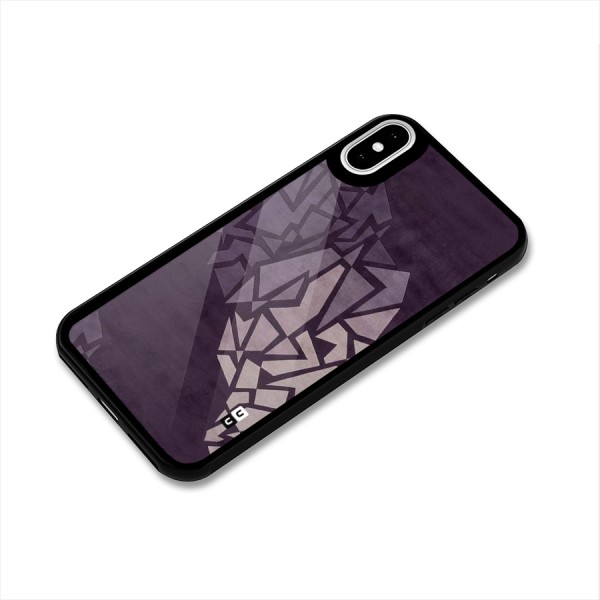 Fine Abstract Glass Back Case for iPhone X