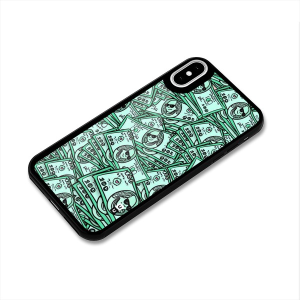 Money Swag Glass Back Case for iPhone X