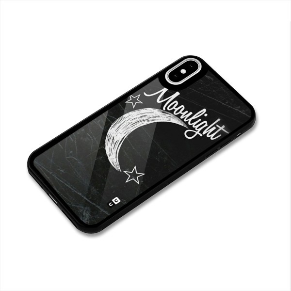 Moon Light Glass Back Case for iPhone X