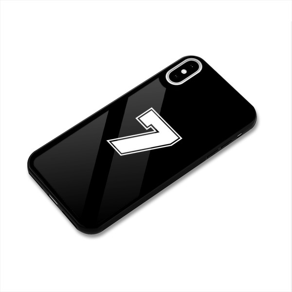 Number 7 Glass Back Case for iPhone X