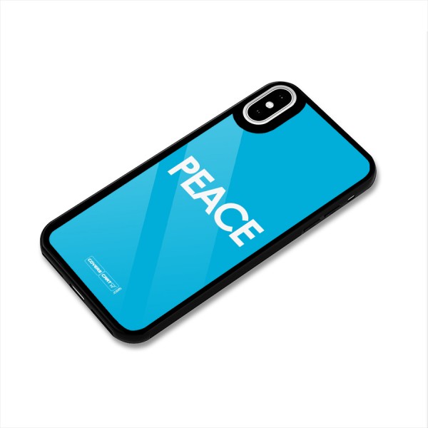 Peace Glass Back Case for iPhone X