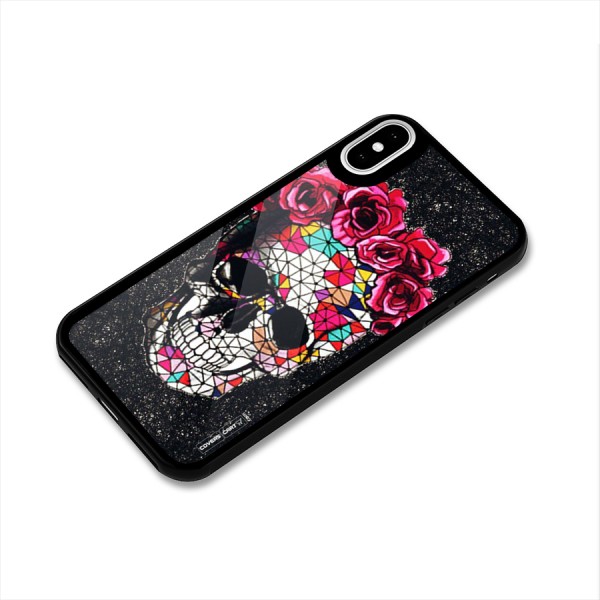 Pretty Dead Face Glass Back Case for iPhone X