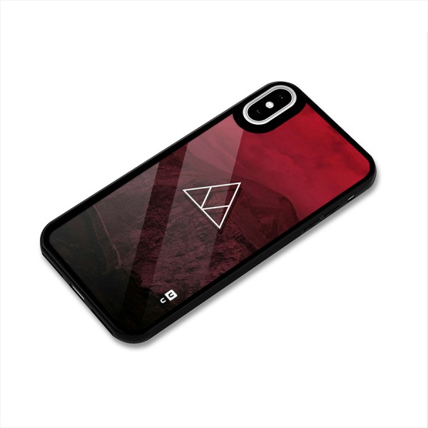 Red Hills Glass Back Case for iPhone X