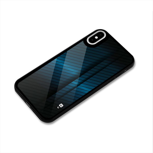 Royal Shade Blue Glass Back Case for iPhone X