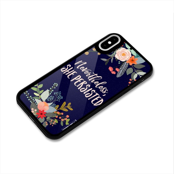 She Persisted Glass Back Case for iPhone X