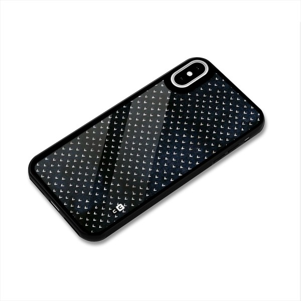 Tiny White Hearts Glass Back Case for iPhone X