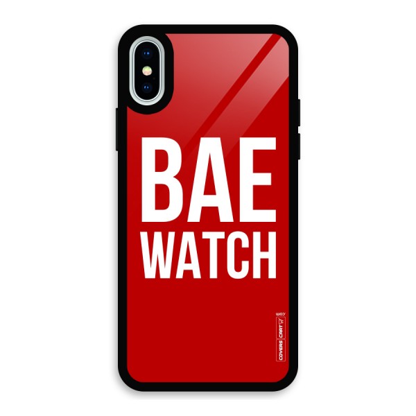 Bae Watch Glass Back Case for iPhone XS