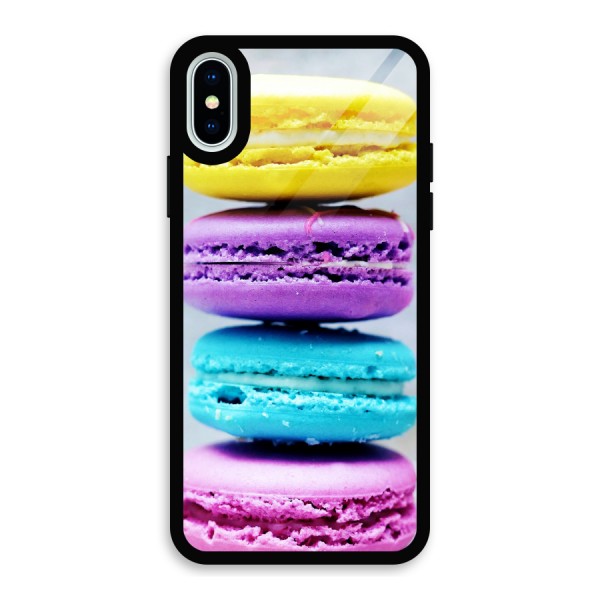 Colourful Whoopie Pies Glass Back Case for iPhone XS
