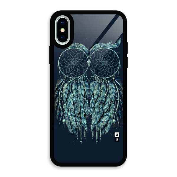 Dreamy Owl Catcher Glass Back Case for iPhone XS