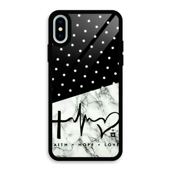 Faith Love Glass Back Case for iPhone XS