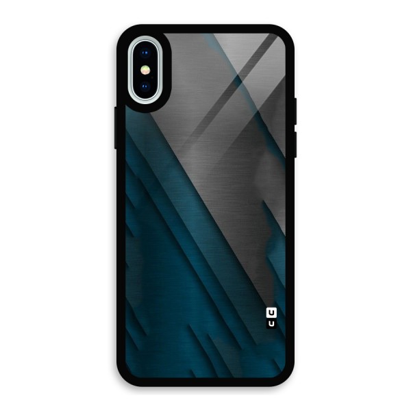 Just Lines Glass Back Case for iPhone XS