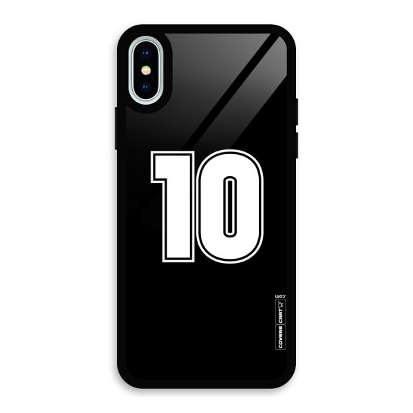 Number 10 Glass Back Case for iPhone XS