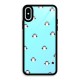 Penguins Pattern Print Glass Back Case for iPhone XS