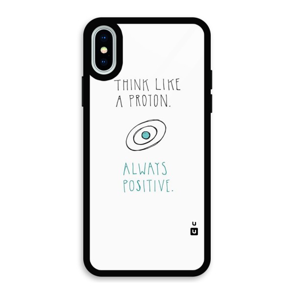 Proton Positive Glass Back Case for iPhone XS