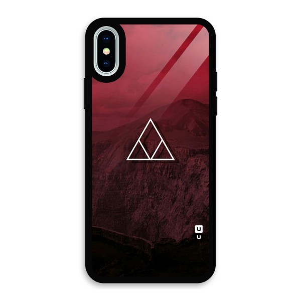 Red Hills Glass Back Case for iPhone XS