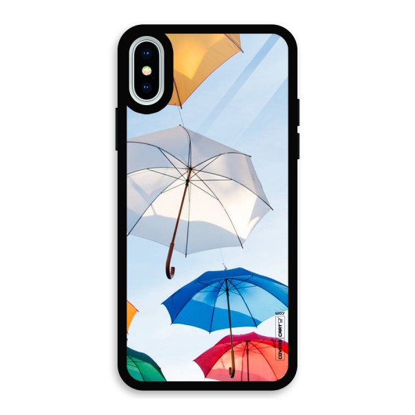 Umbrella Sky Glass Back Case for iPhone XS