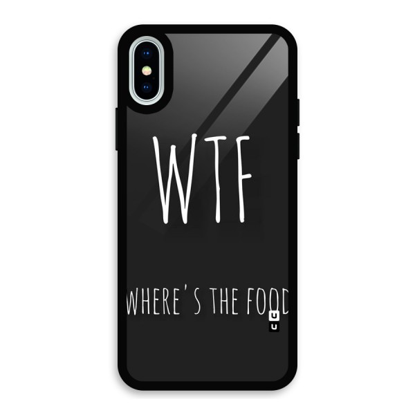 Where The Food Glass Back Case for iPhone XS