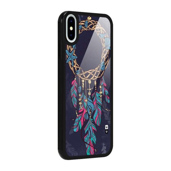 Animated Dream Catcher Glass Back Case for iPhone XS