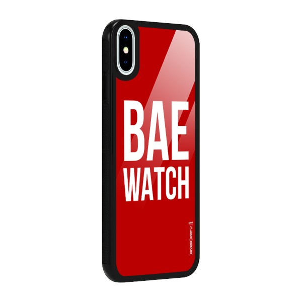 Bae Watch Glass Back Case for iPhone XS