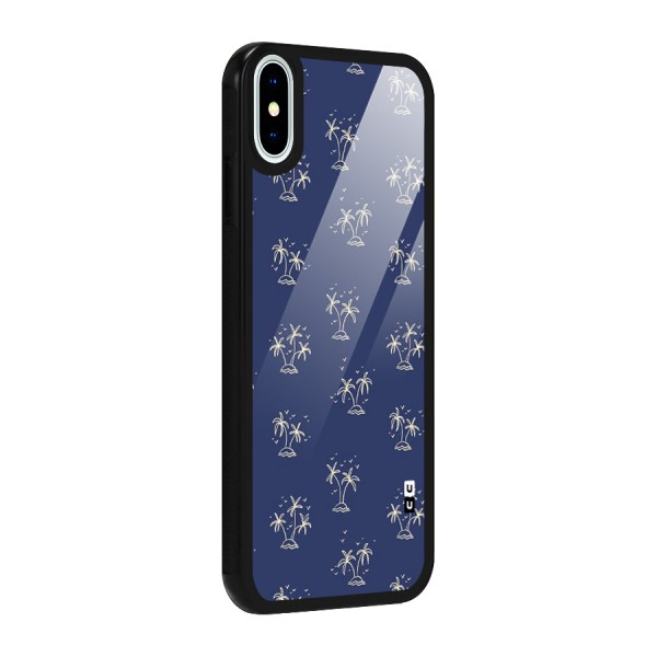 Beach Trees Glass Back Case for iPhone XS