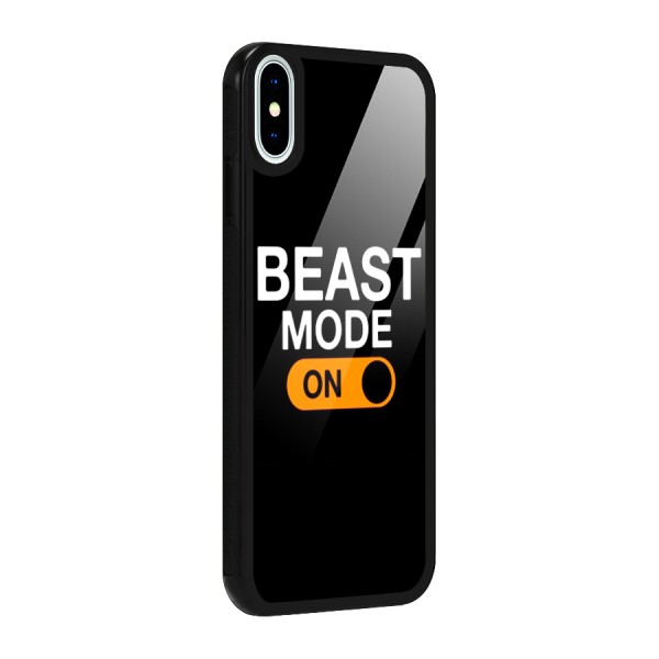 Beast Mode Switched On Glass Back Case for iPhone XS